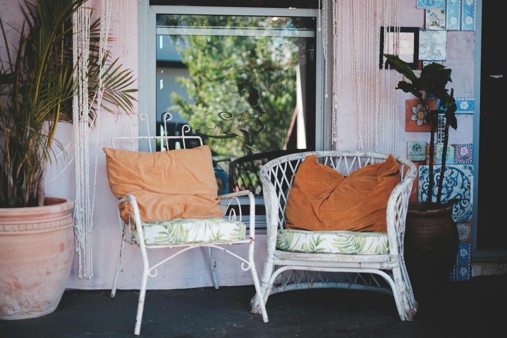 Porch Chairs and Coffee Cups
